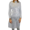 conf 100 grembiuli apron 30 in ldpe taglia unica bianco worker