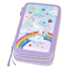 astuccio 3 zip unicorn edition faber castell