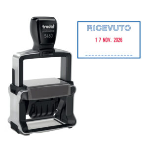 timbro professional 4.0 5460/pr4/l1 datario + ricevuto autoinchiostrante trodat