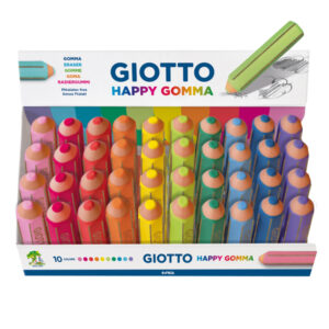 happy gomma - colori assortiti - giotto