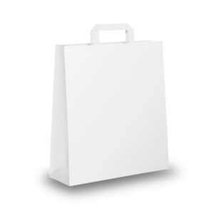 scatola 300 shoppers 26x11x34,5cm bianco neutro piattina