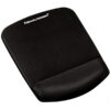 mousepad con poggiapolsi in foamfusion microban plustouch nero fellowes