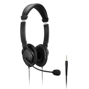 cuffie stereo con microfono e controllo del volume conness. 3.5mm-- kensington