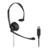 cuffie mono usb-a classiche con microfono e controllo del volume-kensington