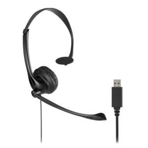 cuffie mono usb-a classiche con microfono e controllo del volume-kensington