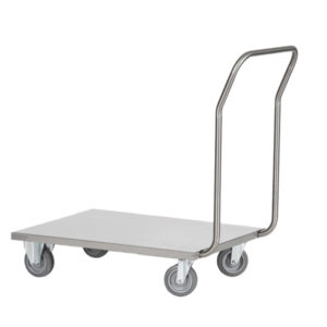 carrello da lavoro con pianale in acciaio inox aisi 304 60x90x97cm