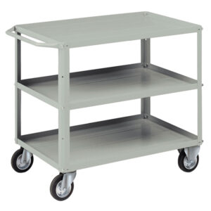 carrello 3 vasche da 93x600cm grigio