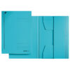 cartellina 3 lembi azzurro 24,3x34cm leitz