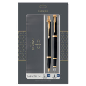 gift set sfera m + stilografica m im black edition gt parker