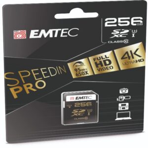 emtec sd 256gb ush-i u3 speedin