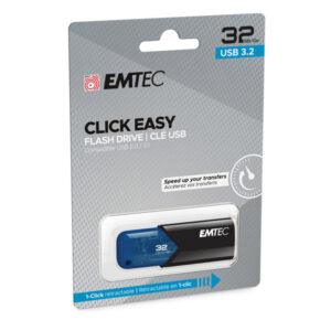 emtec memoria usb b110 usb3.2 clickeasy 32gb blu