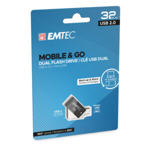 emtec dual usb2.0 micro-usb t260 32gb