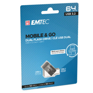 emtec dual usb3.2 to type-c t260 64gb