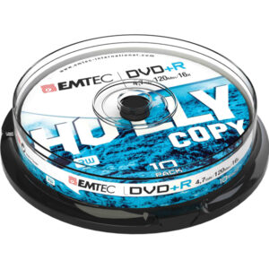 dvd+r emtec4,7gb 16x spindle (kit 10pz)