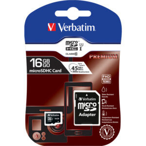 micro sd card 16gb hc classe 10 fino a 45mb/s