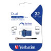 verbatim usb drive 3.0 store n go dual drive 3.0 / usb c 32gb