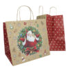 blister 15 shopper in carta bio kraft 35x22x32cm big santa mainetti bags