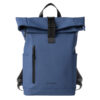 zaino roll-top drop gomma antipioggia dim. 30x42x14cm blu intempo