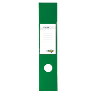 busta 10 copridorso cdr pvc adesivi verde 7x34,5cm sei rota