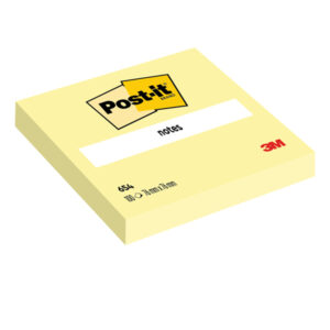 blocco 100fg post-it giallo canary 76x76mm 654