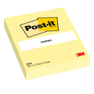 blocco 100fg post-it giallo canary 76x51mm 656