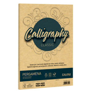 carta calligraphy pergamena 90gr a4 50fg oro 03 favini