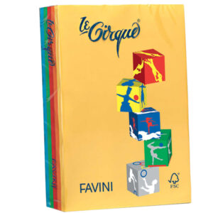 carta lecirque a4 80gr 500fg mix 5 colori intensi favini