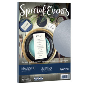 carta metallizzata special events a4 20fg 120gr argento favini