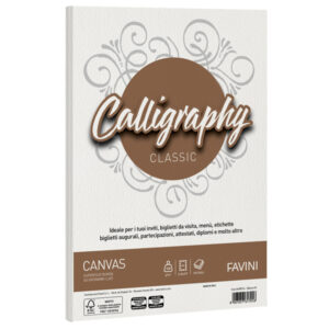 carta calligraphy canvas 100gr a4 50fg bianco 01 favini