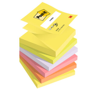 blocco post-it super sticky z-notes 76x76mm 100fg r330-nr neon