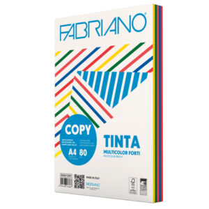 carta copy tinta multicolor a4 80gr 250fg mix 5 colori forti