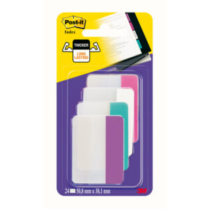 blister 24 post-it index strong 686-pwav 50,8x38mm x archivio