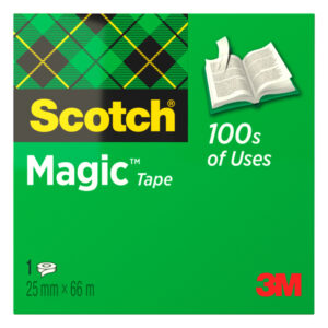 nastro adesivo scotch magic 810-2566 25mmx66mt invisibile permanente