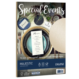 carta metallizzata special events a4 20fg 120gr sabbia favini