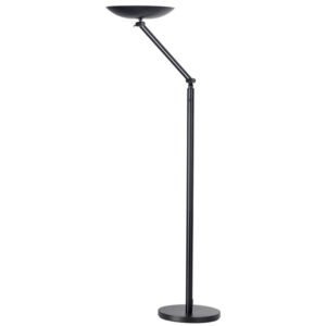 lampada articolata da terra led 23w nero varialux