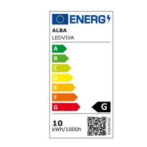 lampada led 10w grigio antracite viva alba