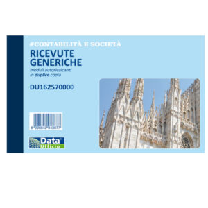 blocco ricevute generiche 50/50 copie autor. 10x16,8cm du162570000