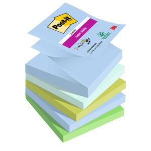 cf. 5pz blocco 90foglietti post-it super sticky z-notes 76x76mm r330-5ss-oas