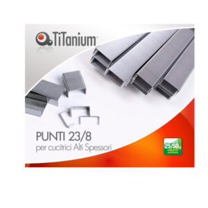 scatola 1000 punti 23/8 titanium