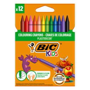 astuccio 12 pastelli kids plastidecor bic