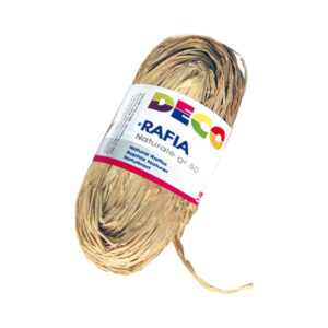 confezione 50gr rafia colore naturale deco