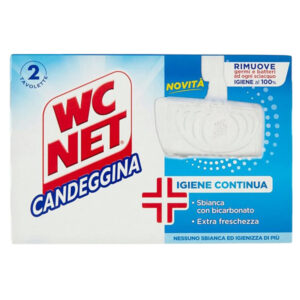 wc net tavoletta solida candeggina extra white x 2