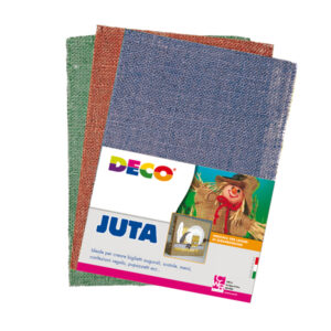 conf. 10 pz juta naturale 20x30cm colori assortiti deco