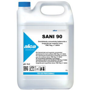 disinfettante concentrato battericida e fungicida sani90 tanica 5lt alca