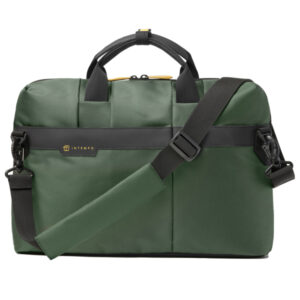 borsa office bag job slim dim.43x33x10cm tessuto tecnico verde intempo