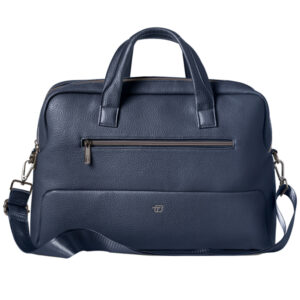 borsa c/manici gate trended ecopelle dim. 41x30x15cm blu intempo