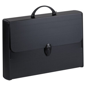 valigetta polionda total black 28x43cm dorso rigido 8,5cm favorit