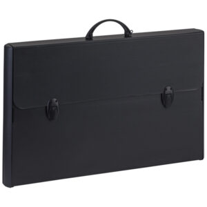 valigetta polionda total black 37x60cm dorso rigido 5cm favorit