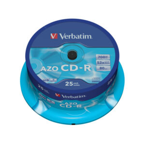 scatola 25 cd-r datalifeplus spindle 1x-52x 700mb serigrafato