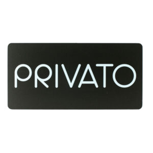 pittogramma privato 32,5 x 16cm pvc nero/bianco stilcasa